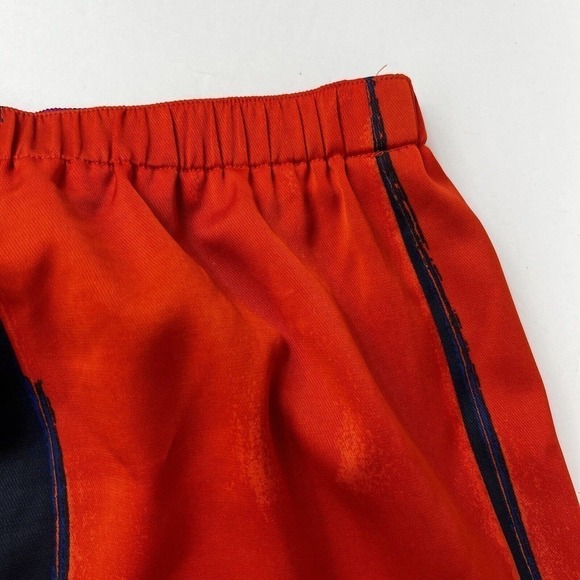 Ann Taylor Orange Blue Elastic Waist Skirt Geometric size 6 - Picture 2 of 8